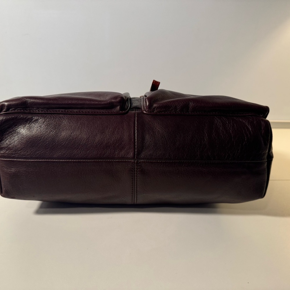 Osgoode Marley 7103 Soft Raisin Cashmere Leather Crossbody Handbag - Picture 6 of 11